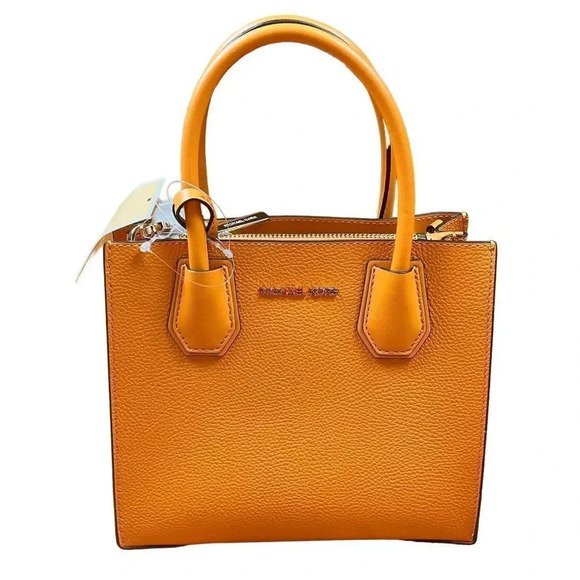 MICHAEL KORS MERCER Medium Messenger Crossbody Bag Honeycomb Leather NWT… - Picture 2 of 16